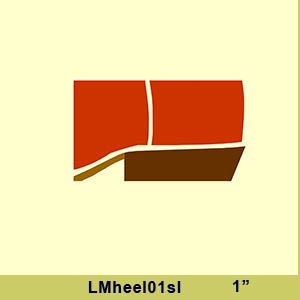 custom made cowboy boot heel style one slant