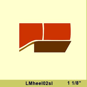 custom made cowboy boot heel style two slant