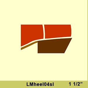 custom mde cowboy boot heel style four slant