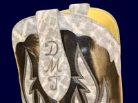 gray elephant custom made cowboy boots with initials