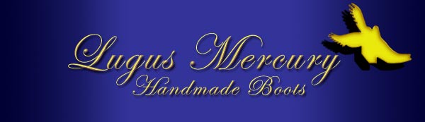 lugus mercury handmade boots flying boot logo