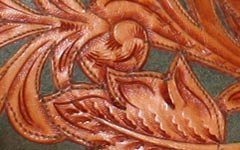 hand tooling close up