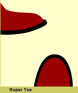 custom made cowboy boot roper toe style