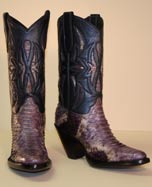 Metallic Purple Python w 3 inch heel