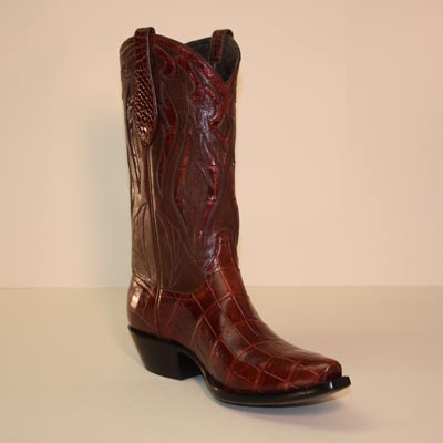 Torino Cognac Alligator Smooth Tail Custom Cowboy Boot