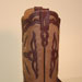 Shell Cordovan Custom Made Cowboy Boot with Inlayed Shaft