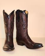 Chocolate Deerskin with Black Alligator Points