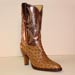 Handmade Saddle Tan Mad Dog Ostrich Custom Fashion Boot