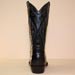 black alligator smooth tail custom cowboy boot