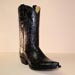 black alligator smooth tail custom cowboy boot