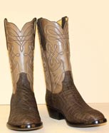 chocolate elephant andd tiburstone kid custom made cowboy boot