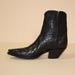 Handmade Full Black Alligator Belly Custom Cowboy Botine