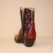 cognac alligator custom cowboy botine with filigree