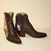 seamless custom handmade chocolate buffalo cowboy botine