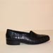 Black Alligator Belly Custom Men's Dress Loafer