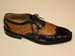 Custom Ostrich and Alligator Men's Wing Tip Dress Shoe