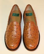 Saddle Tan Ostrich Full Welt Shoe