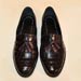 Custom Made Black Cherry Alligator Belly Men's Tassel Loafer